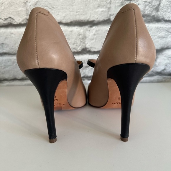 Coach Fulton Mink Grey and Black Heels (Size 6.5/7) - Picture 3 of 9